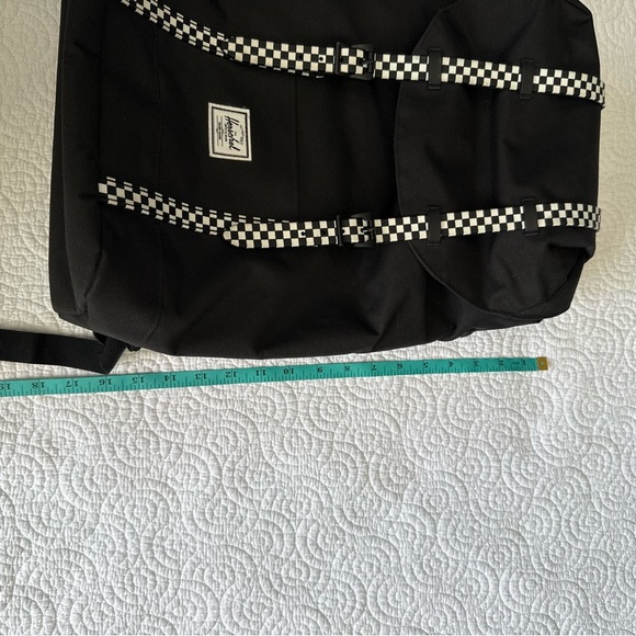 Herschel Supply Company Black Backpack with Checkered Accents - Picture 10 of 11